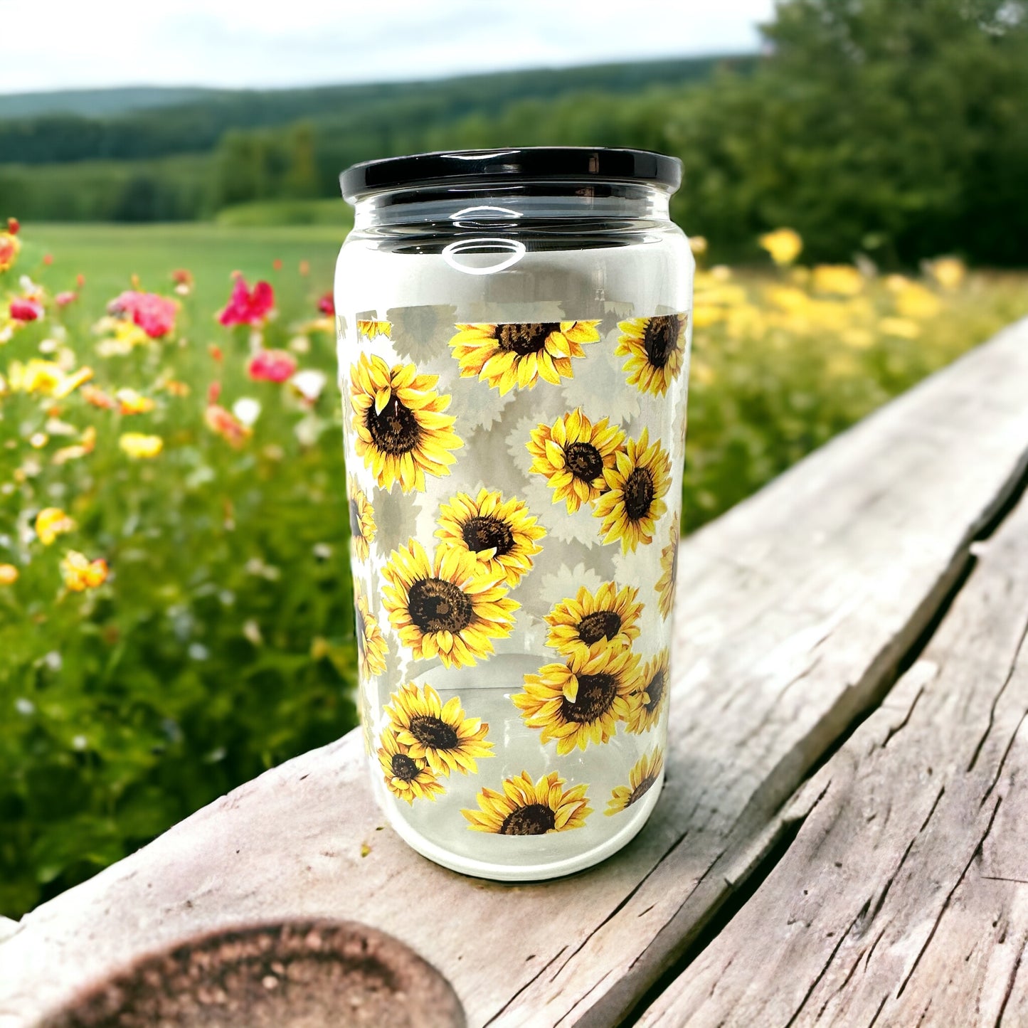 16oz Sunflower uvdtf cup