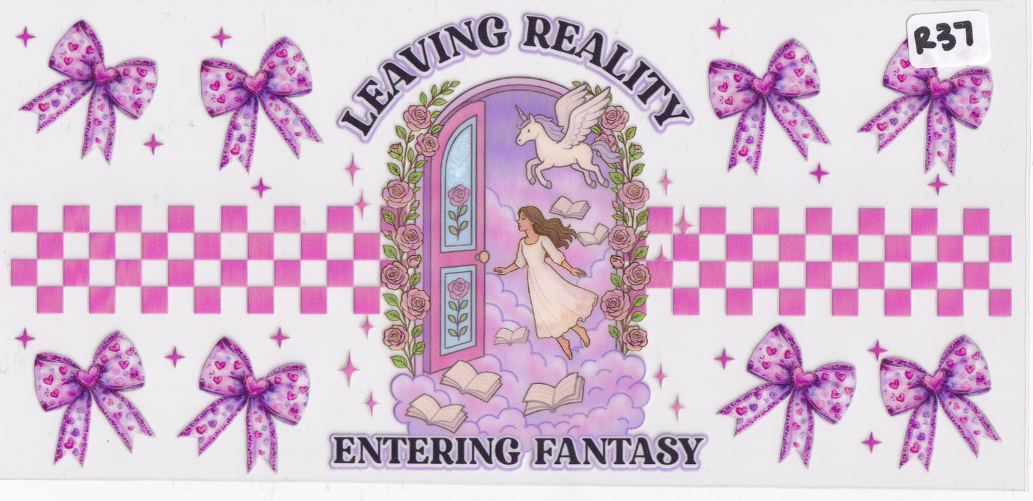 R37 Book Fantasy Ribbons UVDTF Wrap