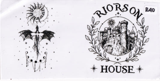 R40 Riorson Dragon Castles Books UVDTF Wrap