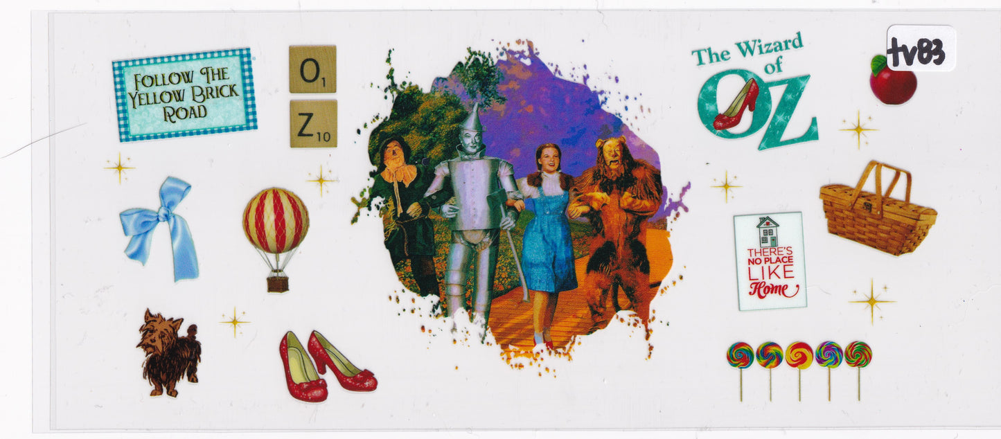 TV83 The Wizard Movie Characters UVDTF Wrap
