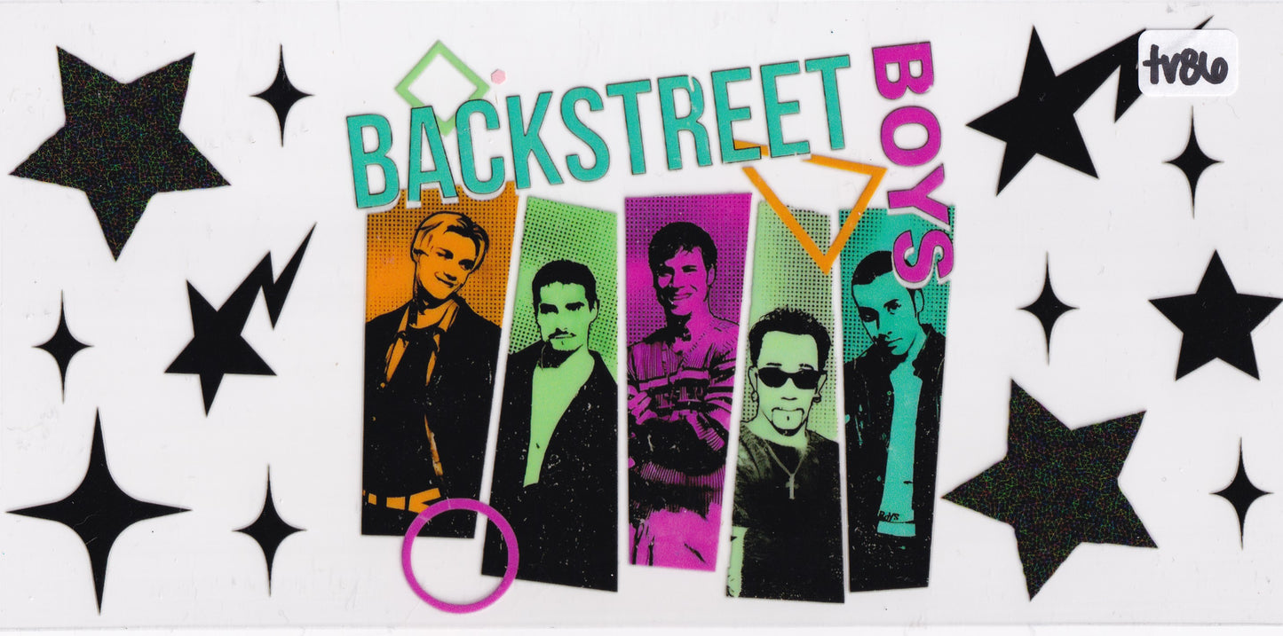 TV86 Boys Music Group Characters UVDTF Wrap