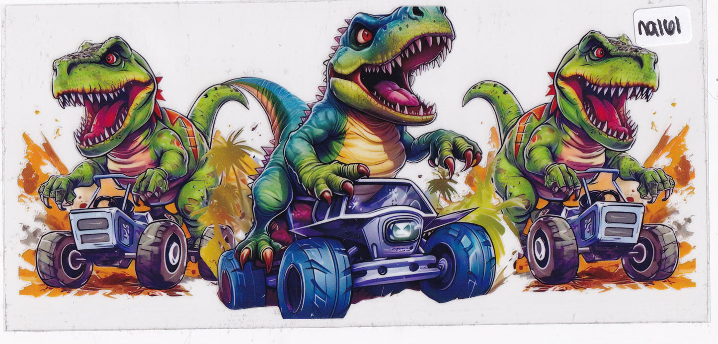 NA161 Dinosaur Trucks UVDTF Wrap