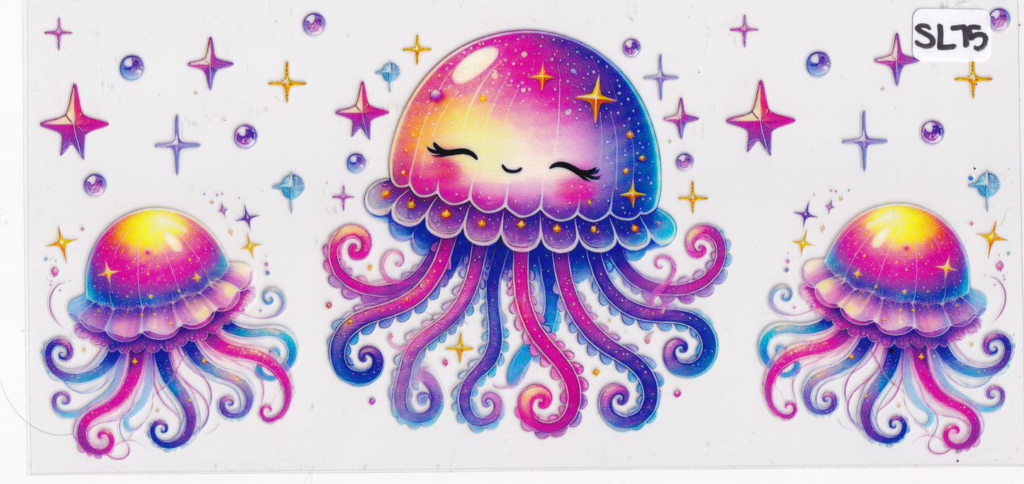 SL75 Cute Jellyfish UVDTF Wrap