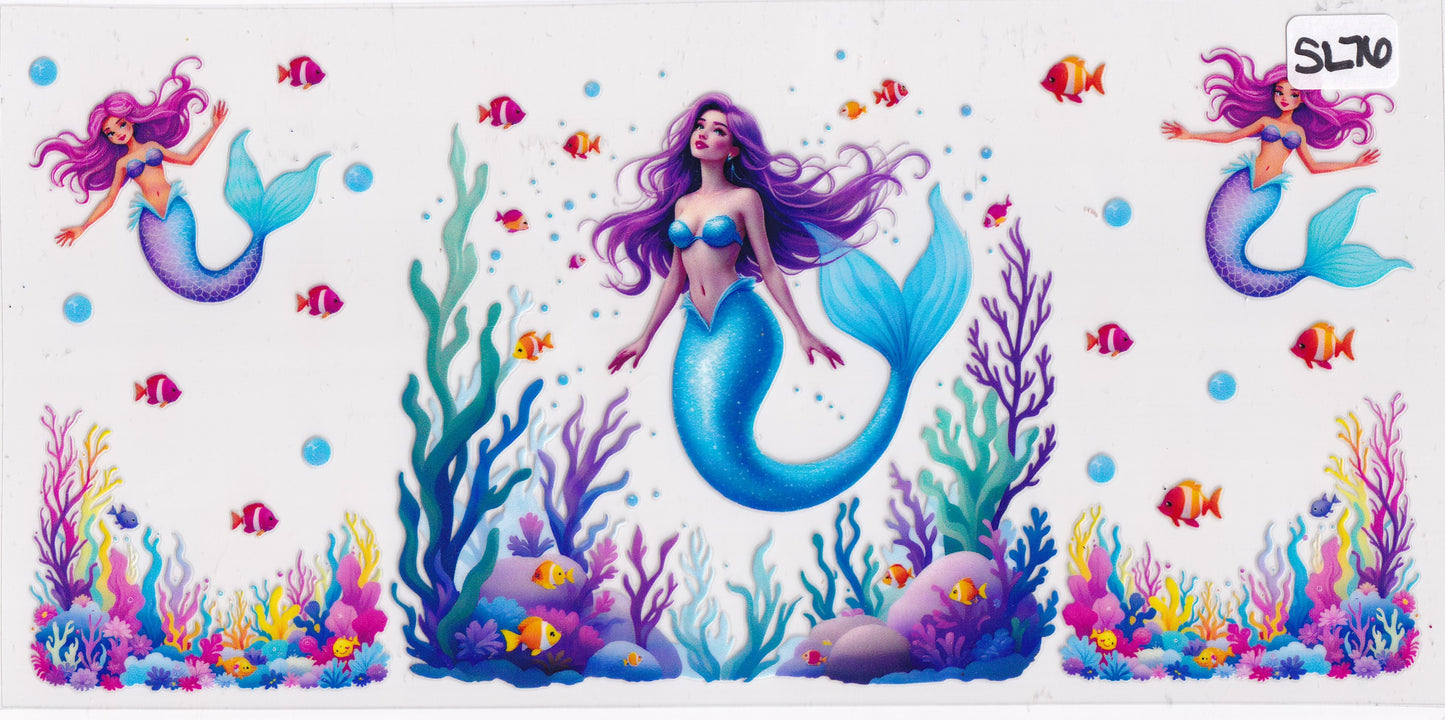 SL76 Mermaid Fishes UVDTF Wrap