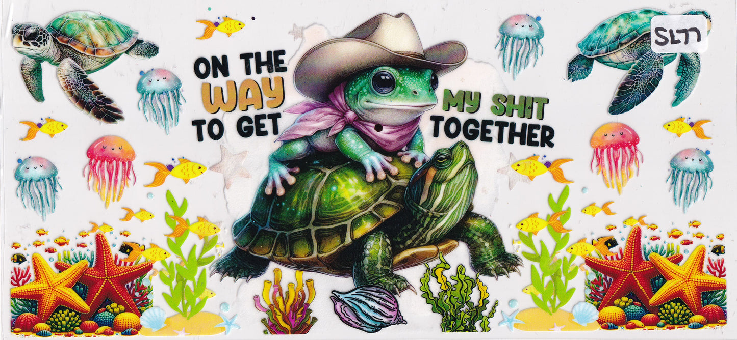 SL77 Frog Cowboy Sea Turtle Jellyfish UVDTF Wrap