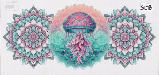 SL78 Mandala Jellyfish UVDTF Wrap