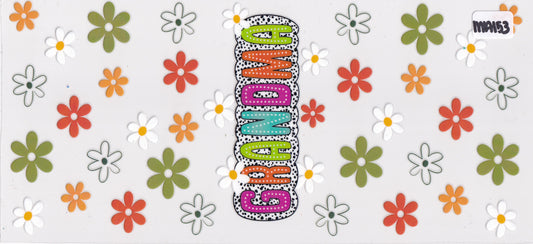 MA153 Grandma Flowers UVDTF Wrap