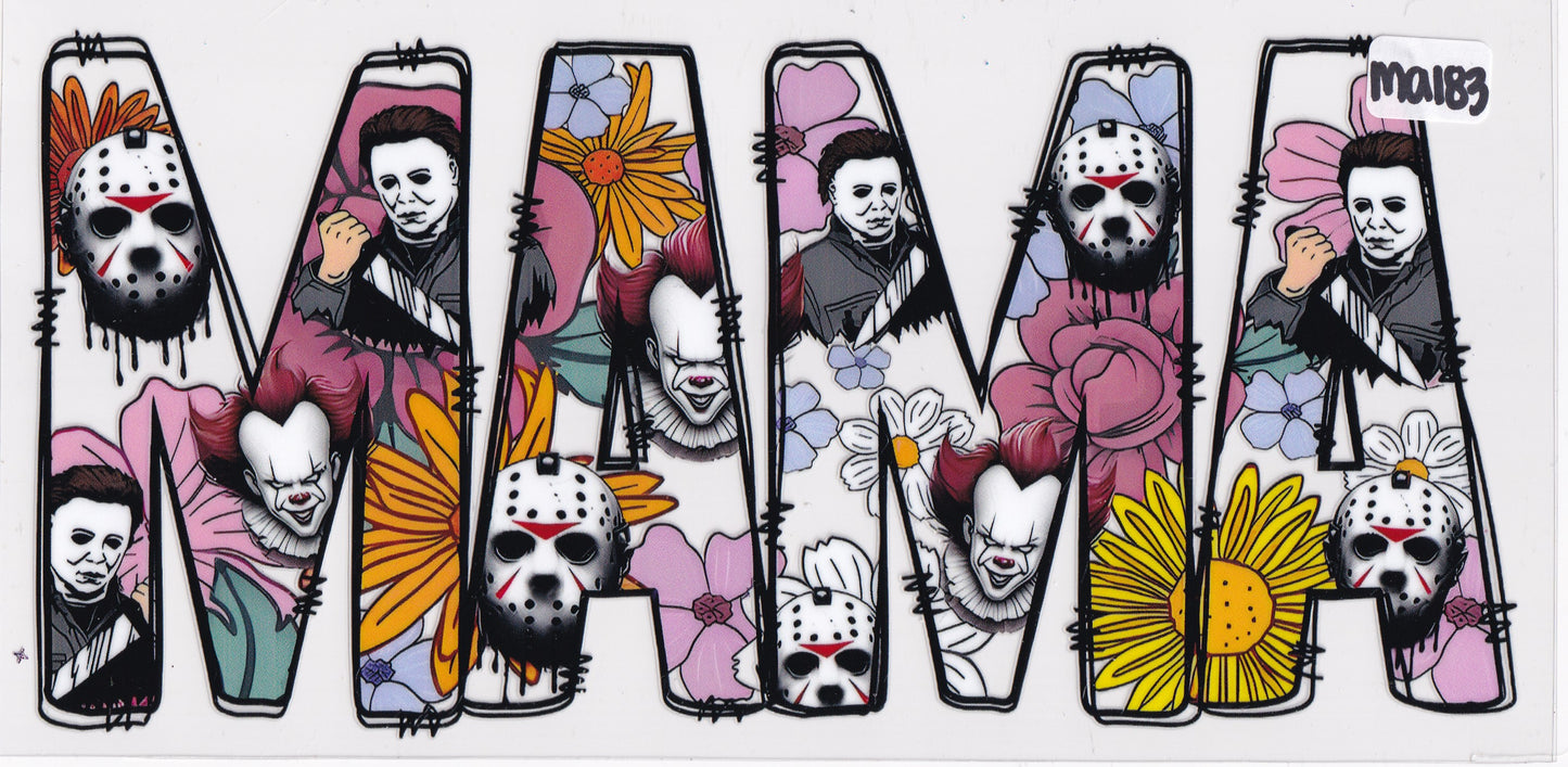 MA182 Halloween Mama Mom Characters UVDTF Wrap