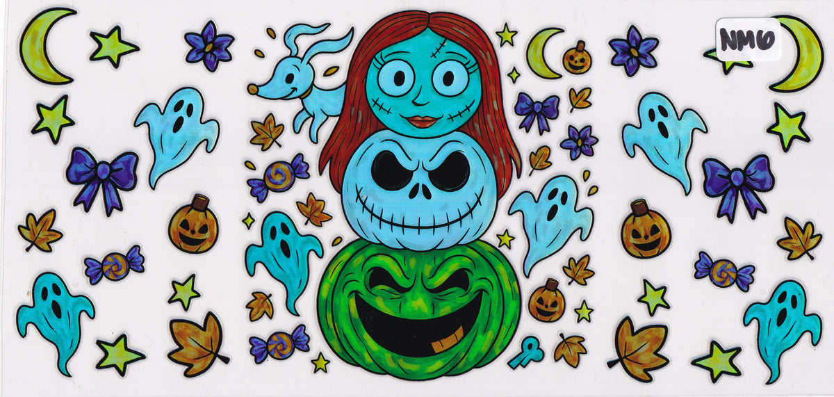 NM6 Holographic Halloween Nightmare Character UVDTF Wrap