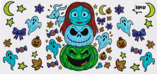 NM6 Holographic Halloween Nightmare Character UVDTF Wrap