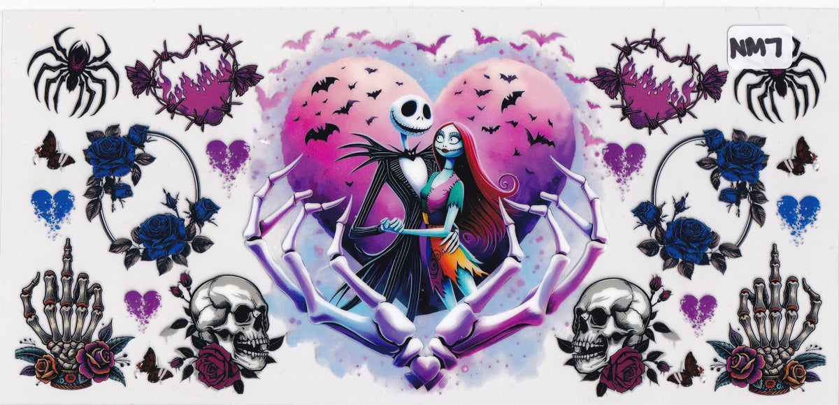 NM7 Halloween Nightmare Characters UVDTF Wrap