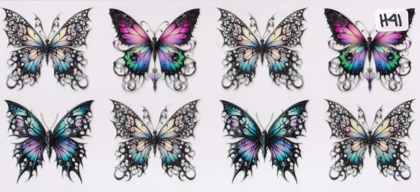 H41 Butterfly UVDTF Wrap