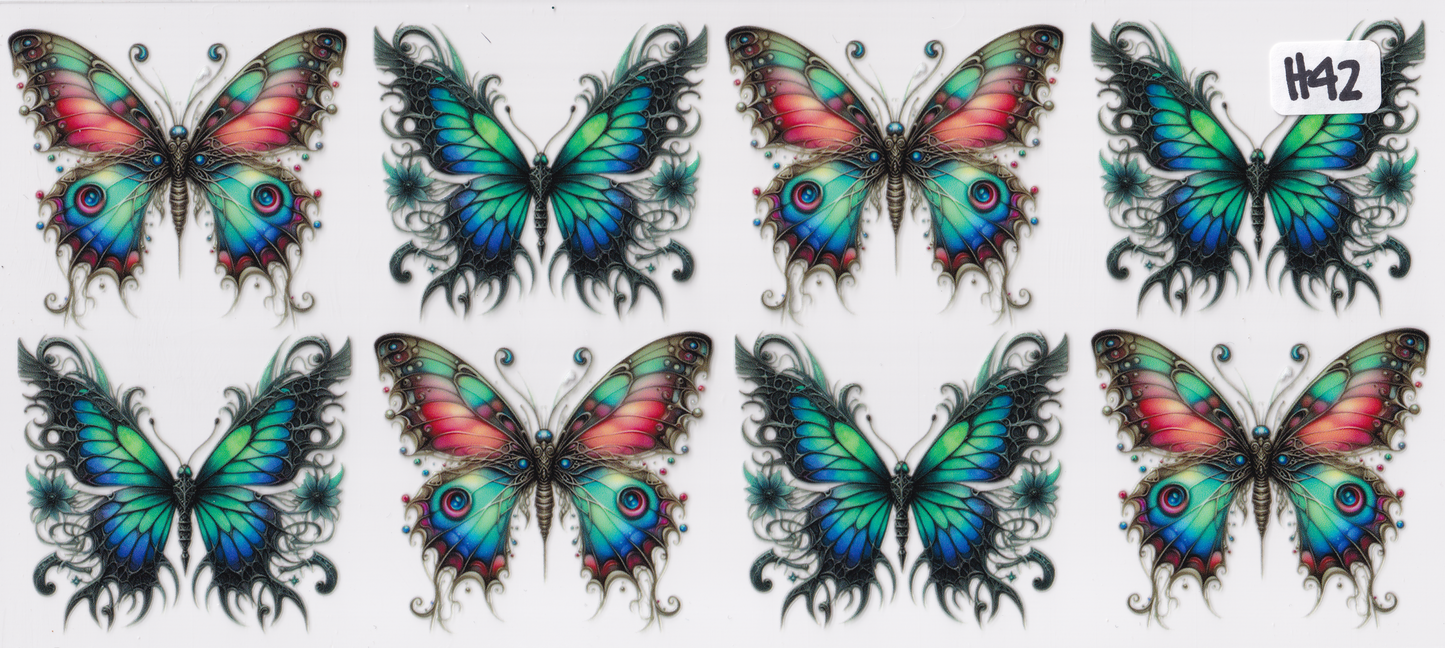 H42 Butterfly UVDTF Wrap