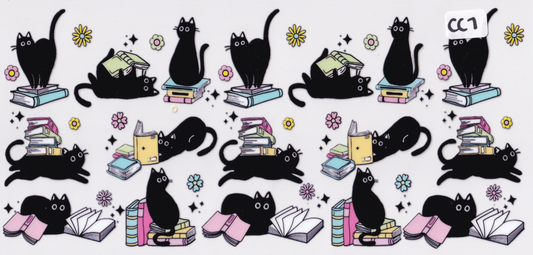 CC7 Cat Books UVDTF Wrap