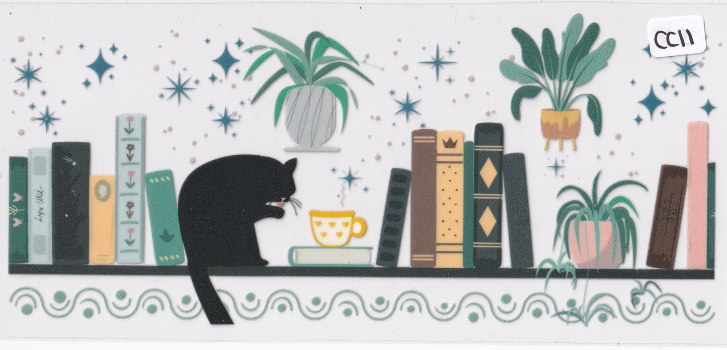 CC11 Cat Books UVDTF Wrap