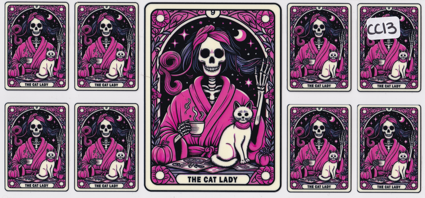 CC13 Cat Tarot Card UVDTF Wrap