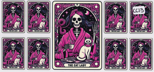 CC13 Cat Tarot Card UVDTF Wrap