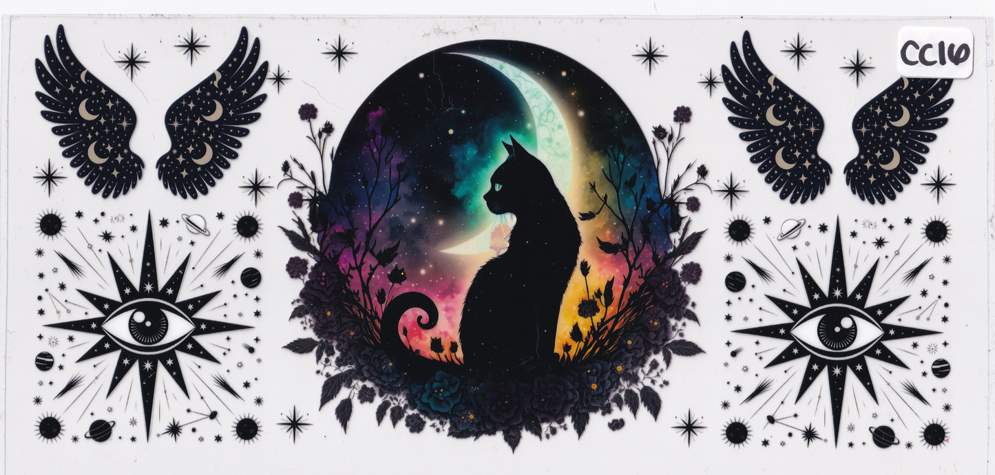 CC16 Cat Astrology UVDTF Wrap
