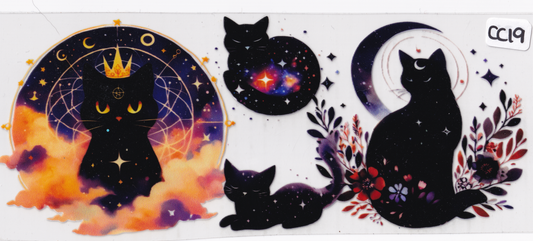 CC19 Cat Astrology UVDTF Wrap