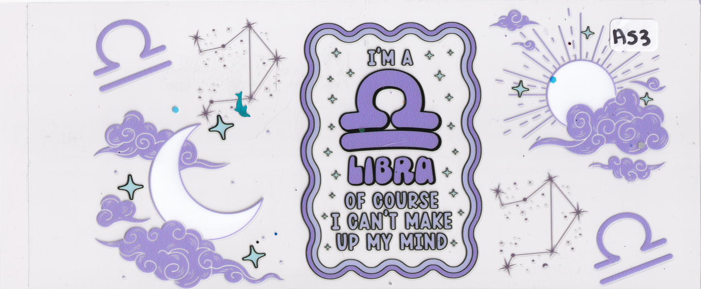 AS3 Horoscope UVDTF Wrap