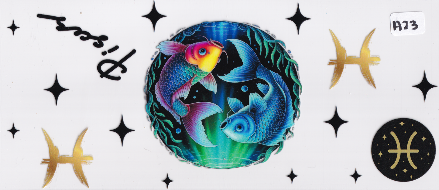 AS23 Pisces Horoscope UVDTF Wrap