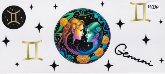 AS26 Gemini Horoscope UVDTF Wrap