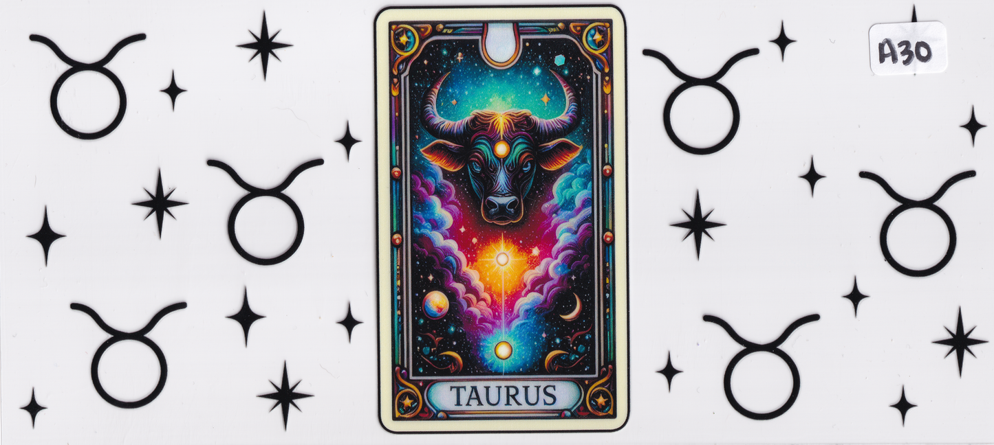 AS30 Taurus Horoscope UVDTF Wrap