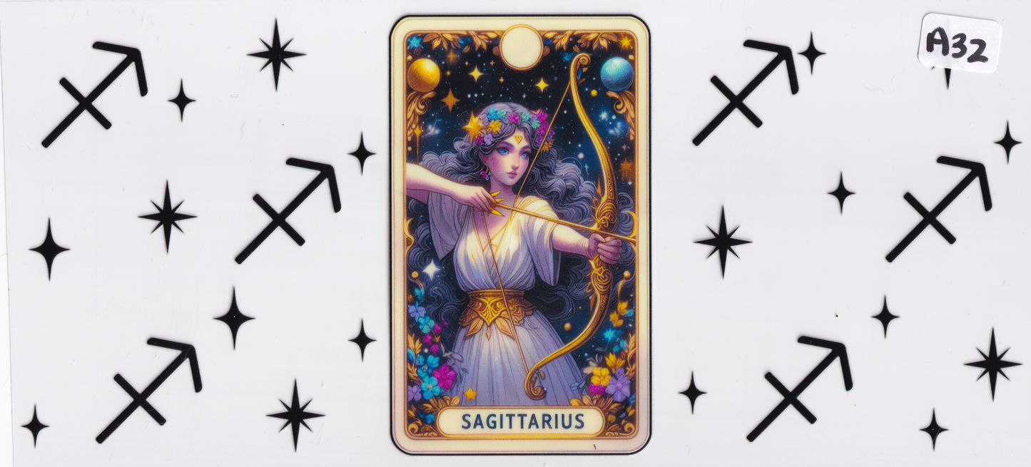 AS32 Sagittarius Horoscope UVDTF Wrap