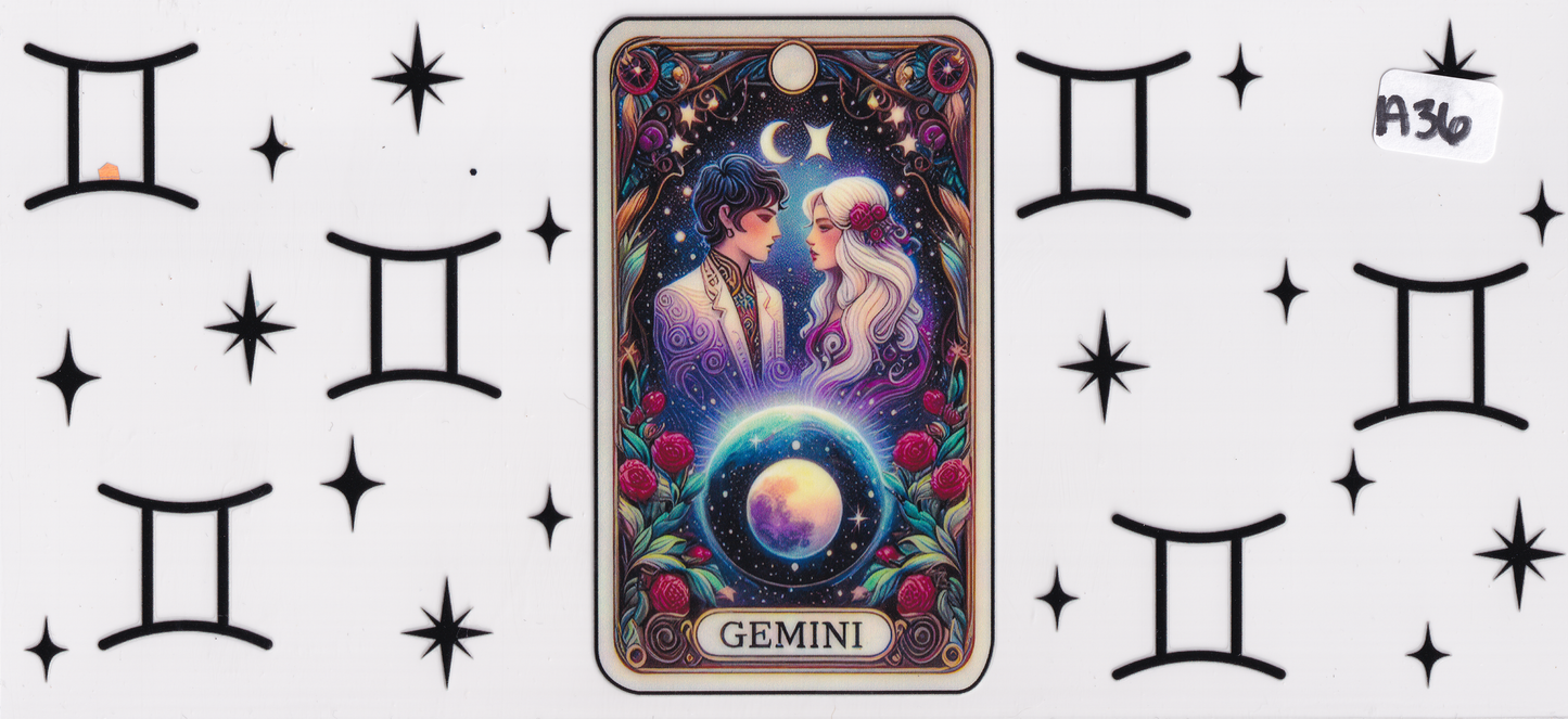A36 Gemini Horoscope UVDTF Wrap