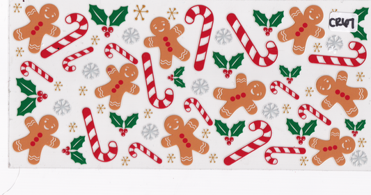 CR67 Christmas Gingerbread UVDTF Wrap