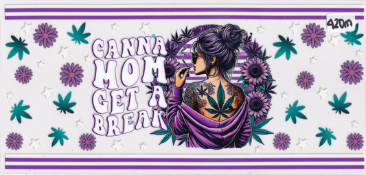 420M Cannabis Mom UVDTF Wrap