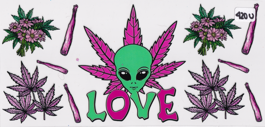 420U Love UVDTF Wrap