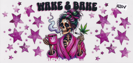 420 Wake and Bake UVDTF Wrap