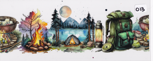 O13 Camping Outdoors UVDTF Wrap