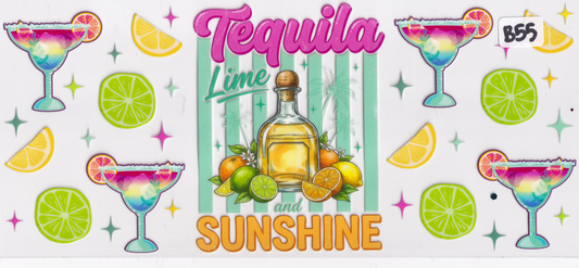 B55 Tequila Alcohol Drink UVDTF Wrap
