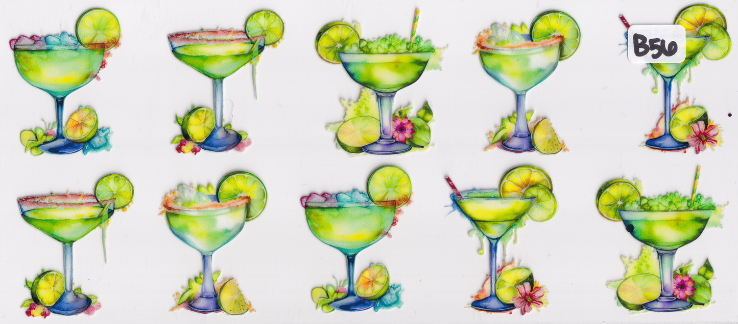 B56 Alcohol Drink UVDTF Wrap