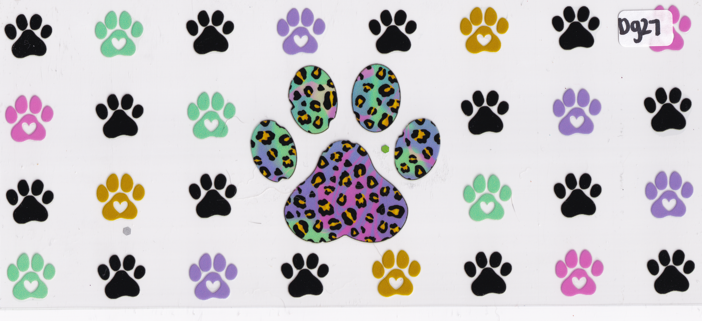 DG27 Dog Paws UVDTF Wrap