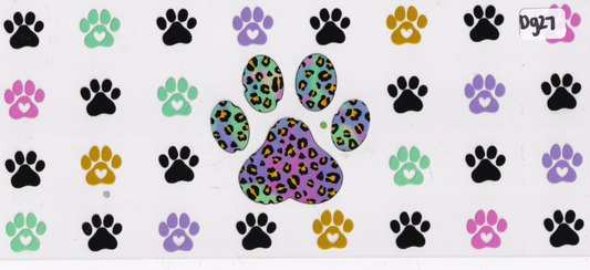 DG27 Dog Paws UVDTF Wrap