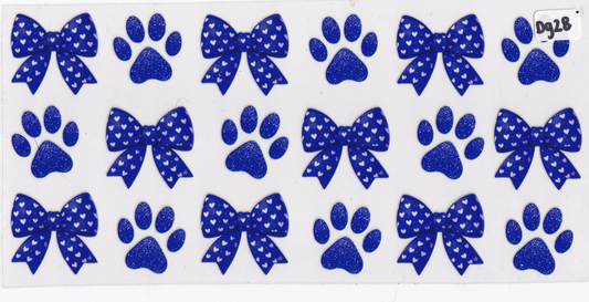 DG28 Dog Ribbons UVDTF Wrap