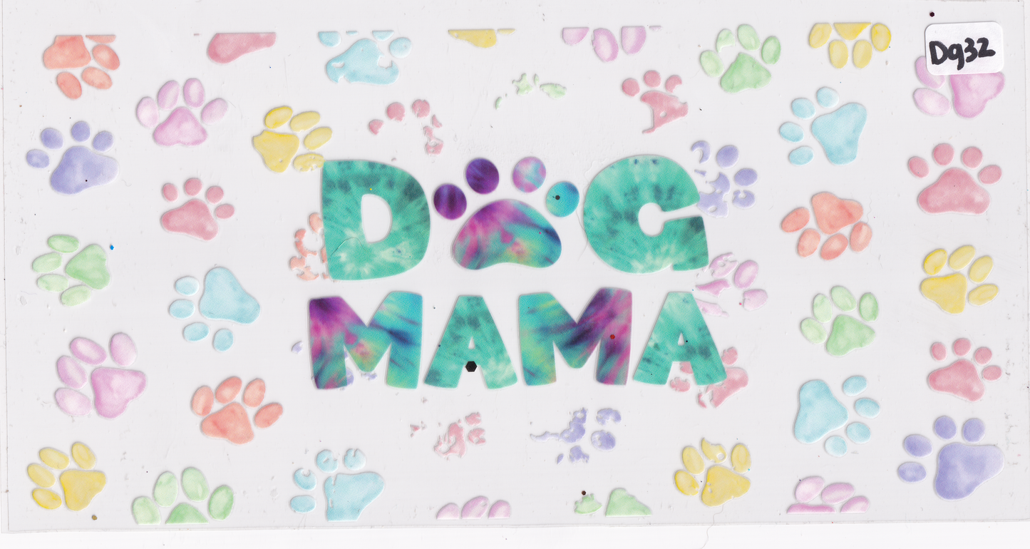 DG32 Dog Mom UVDTF Wrap