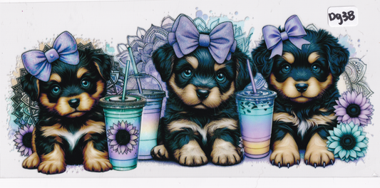 DG38 Dog Drink UVDTF Wrap