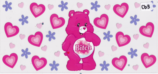 CB3 Caring Bears Funny Cuss UVDTF Wrap