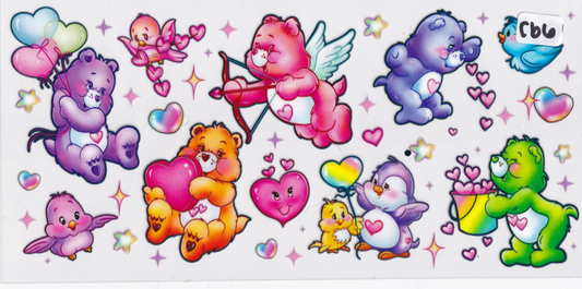 CB6 Caring Bears Valentine UVDTF Wrap
