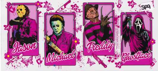 SP9 Scary Movie Characters UVDTF Wrap