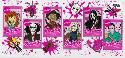 SP13 Scary Movie Characters UVDTF Wrap