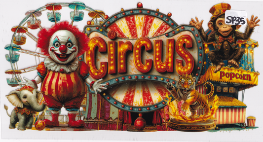SP35 Halloween Scary Circus UVDTF Wrap