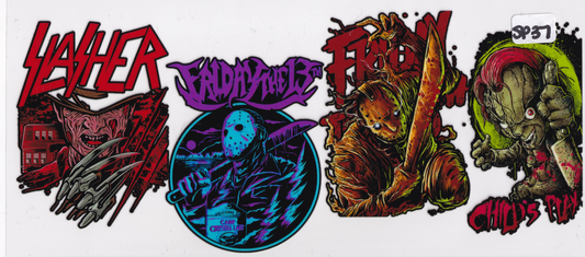 SP37 Scary Halloween Characters UVDTF Wrap