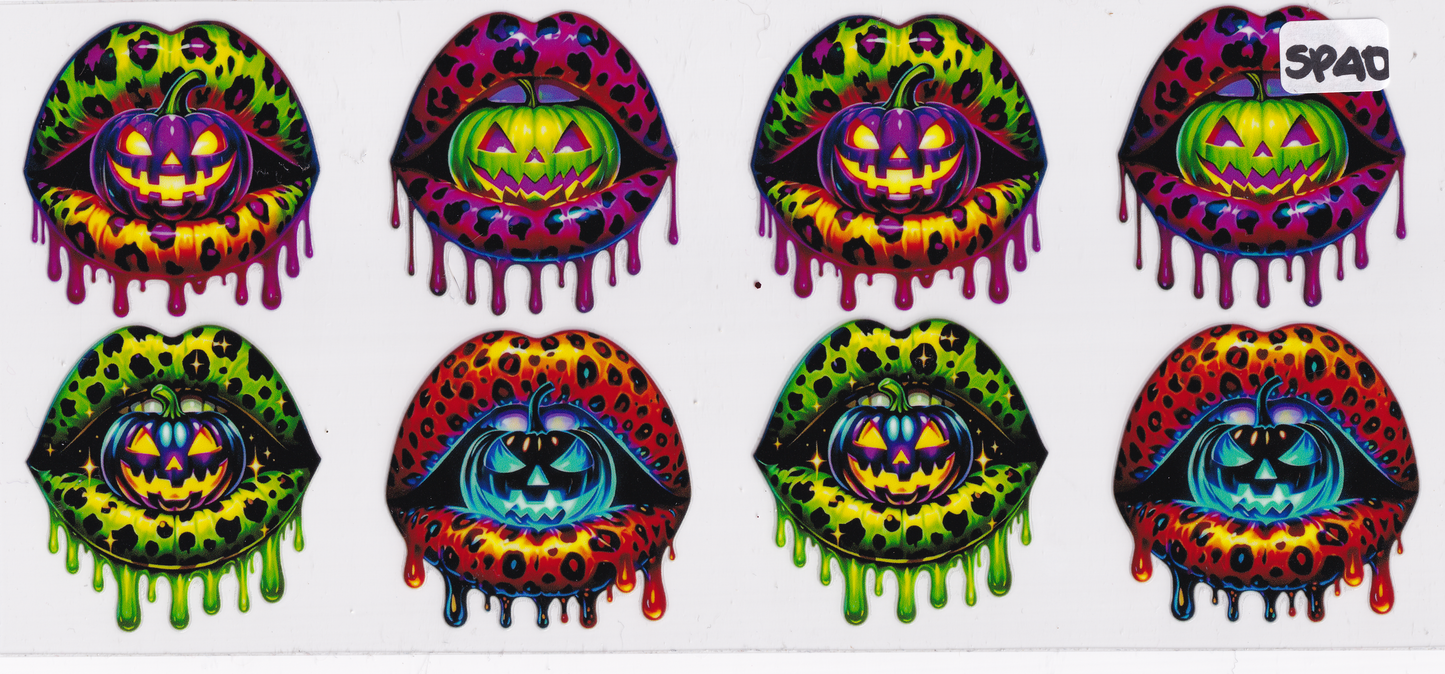 SP40 Halloween Pumpkins UVDTF Wrap