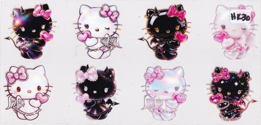 HK36 Kids Kitty Character UVDTF Wrap