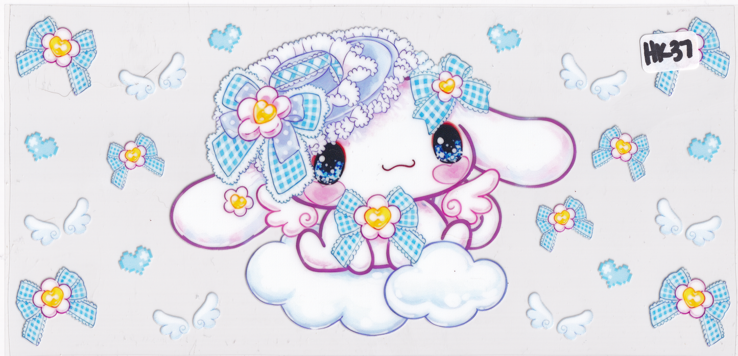 HK37 Kids Kitty Character UVDTF Wrap